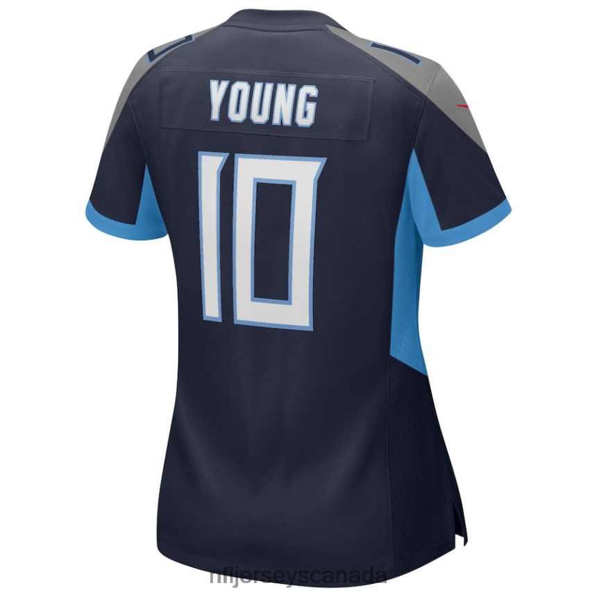 Women Tennessee Titans Vince Young Nike Navy Game Retired Player Jersey Clothing NFL TBXFR63735