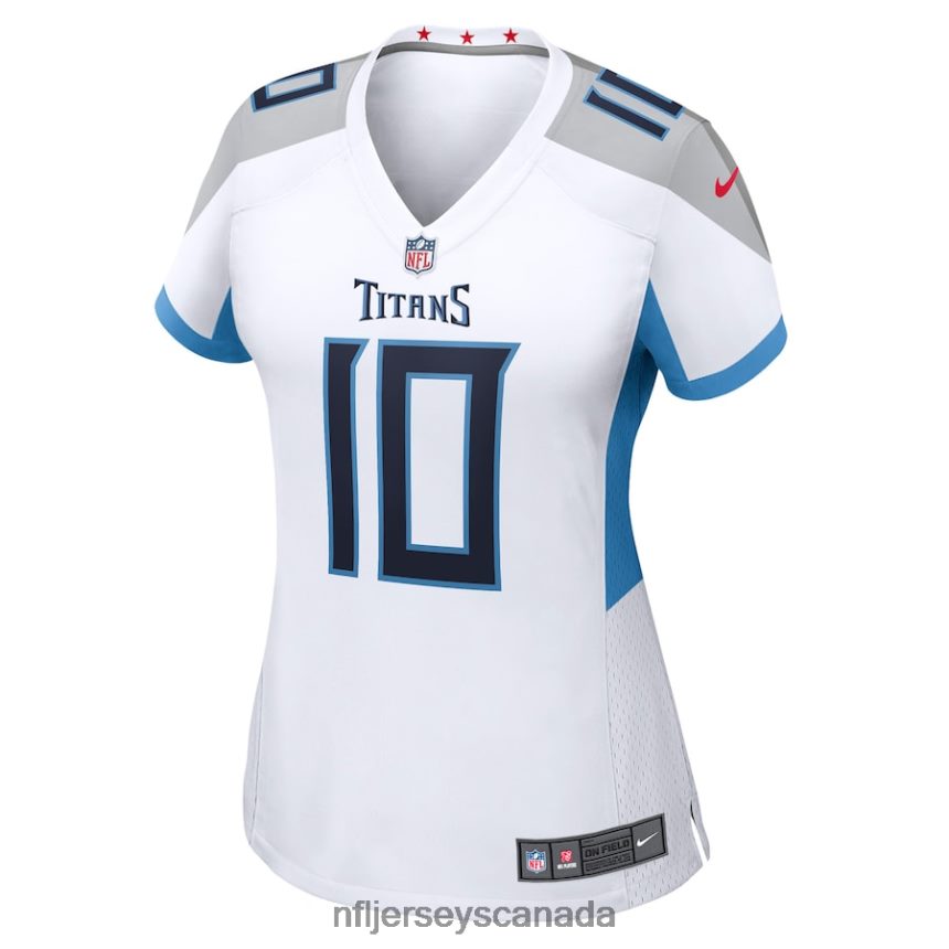 Women Tennessee Titans Vince Young Nike White Retired Game Jersey Clothing NFL TBXFR65555
