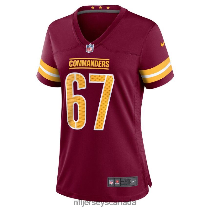 Women Washington Commanders Aaron Monteiro Nike Burgundy Game Player Jersey Clothing NFL TBXFR66678