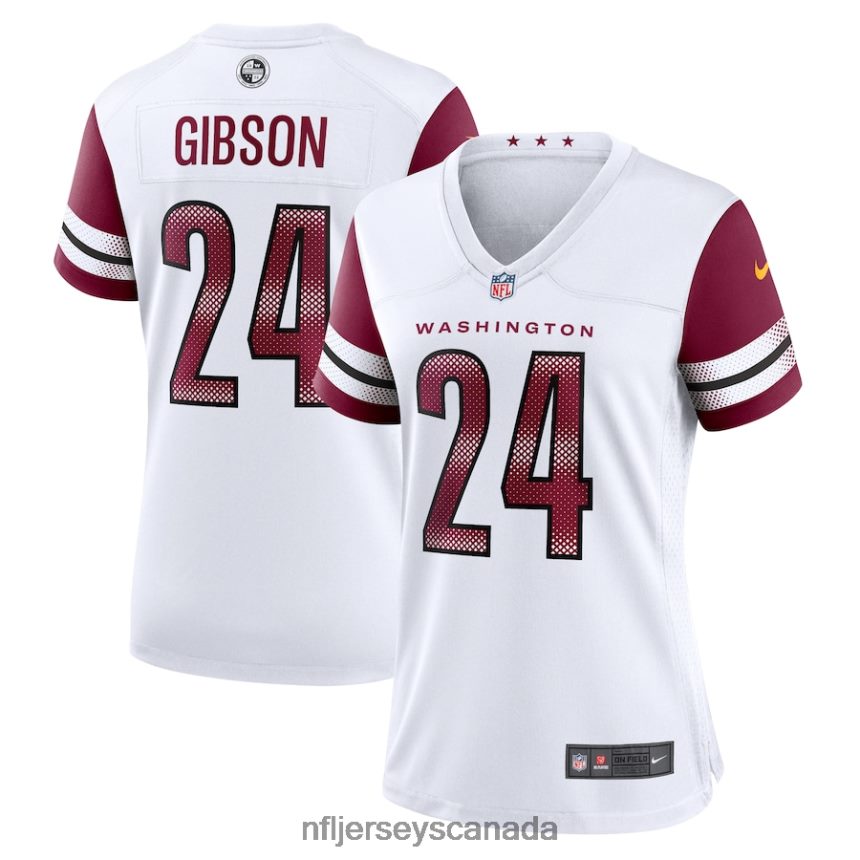 Women Washington Commanders Antonio Gibson Nike White Game Jersey Clothing NFL TBXFR66832