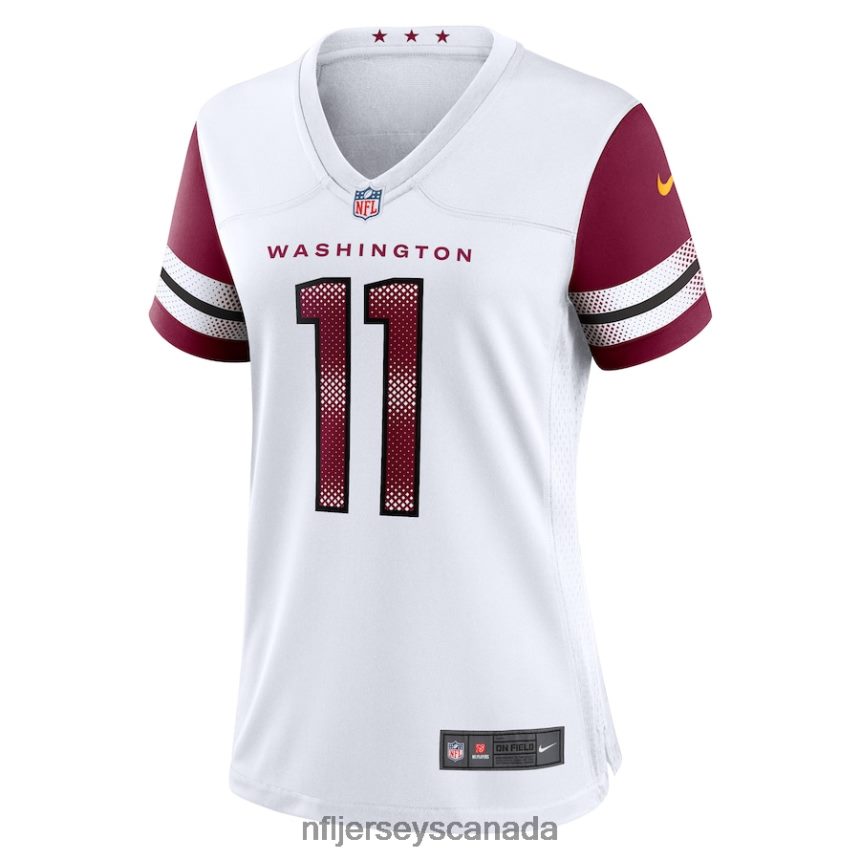 Women Washington Commanders Carson Wentz Nike White Game Jersey Clothing NFL TBXFR66410