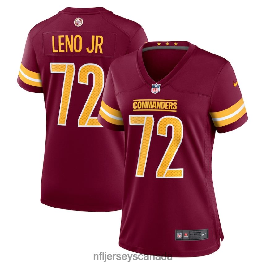 Women Washington Commanders Charles Leno Jr Nike Burgundy Home Game Player Jersey Clothing NFL TBXFR66440