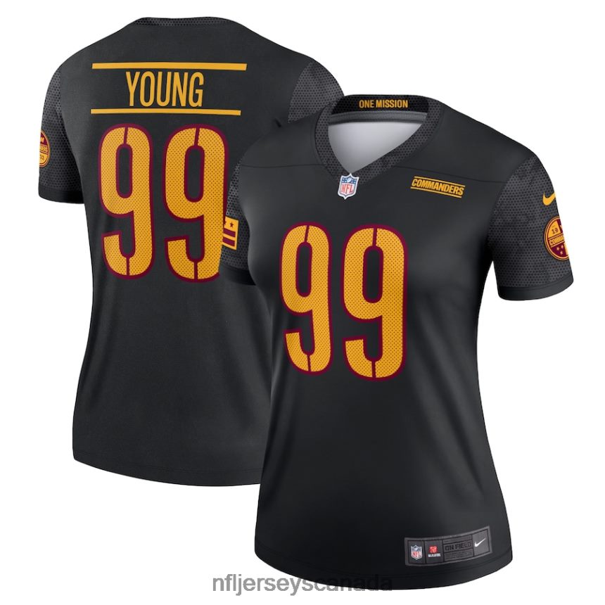 Women Washington Commanders Chase Young Nike Black Legend Jersey Clothing NFL TBXFR62915