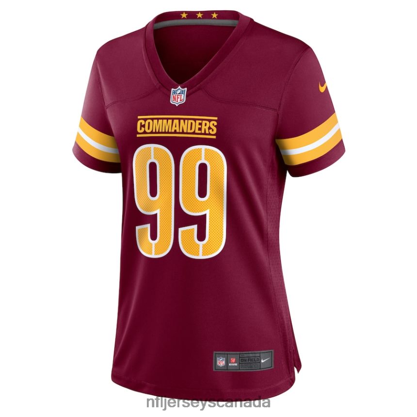 Women Washington Commanders Chase Young Nike Burgundy Game Jersey Clothing NFL TBXFR64468
