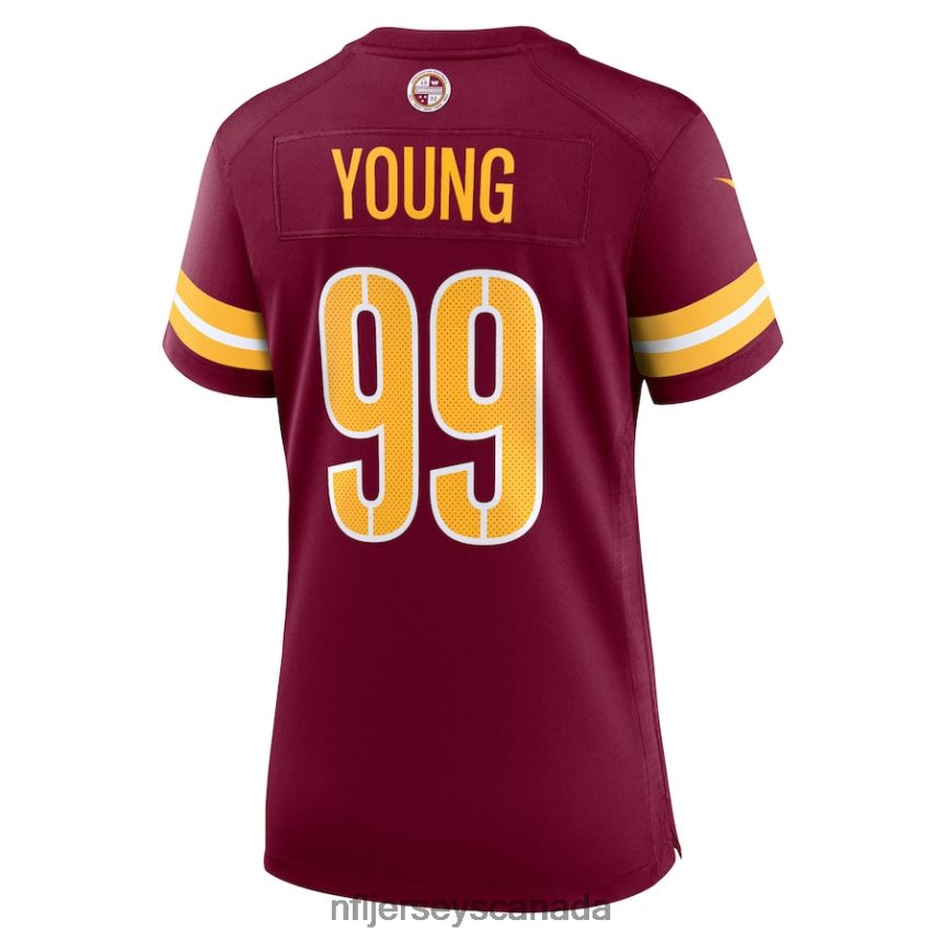 Women Washington Commanders Chase Young Nike Burgundy Game Jersey Clothing NFL TBXFR64468
