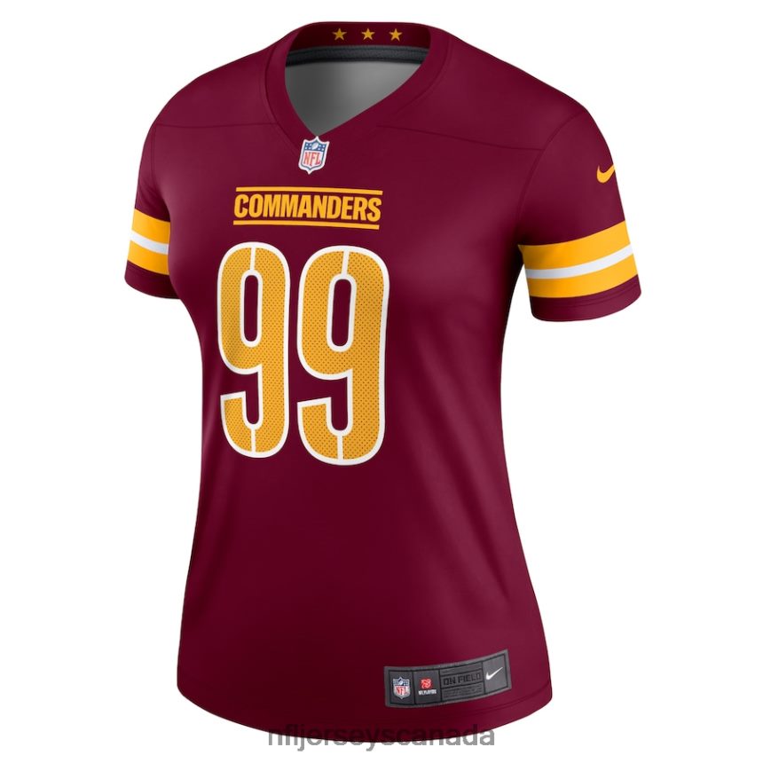 Women Washington Commanders Chase Young Nike Burgundy Legend Jersey Clothing NFL TBXFR62927