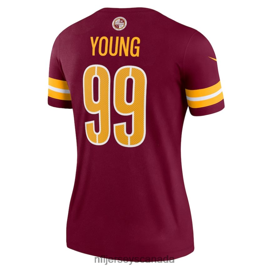Women Washington Commanders Chase Young Nike Burgundy Legend Jersey Clothing NFL TBXFR62927