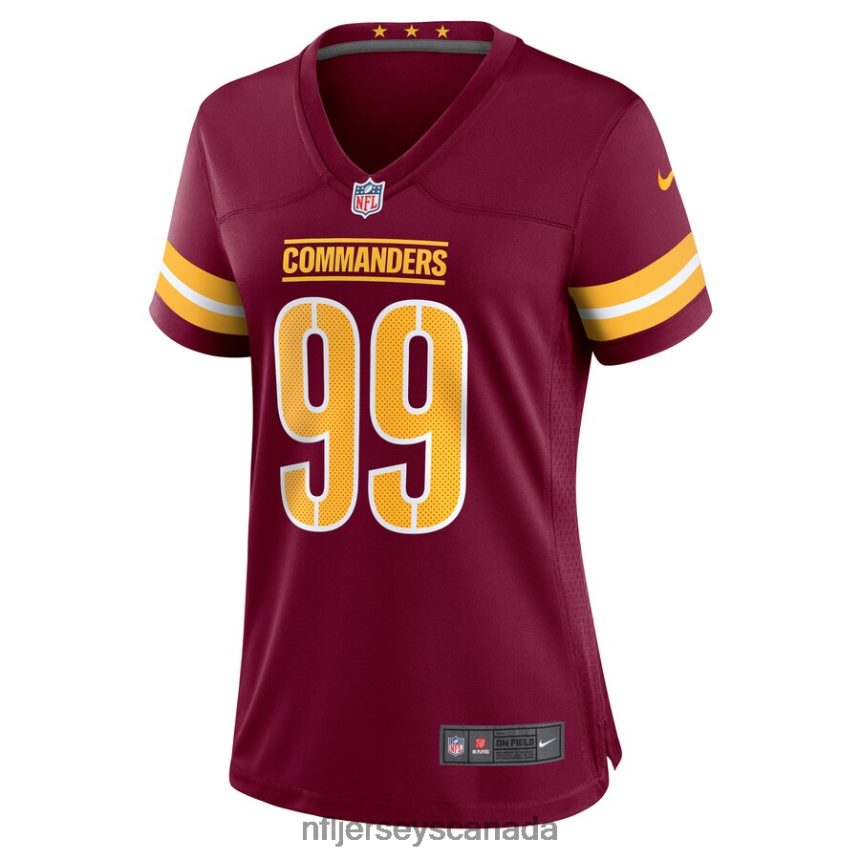 Women Washington Commanders Chase Young Nike Burgundy Player Game Jersey Clothing NFL TBXFR66719