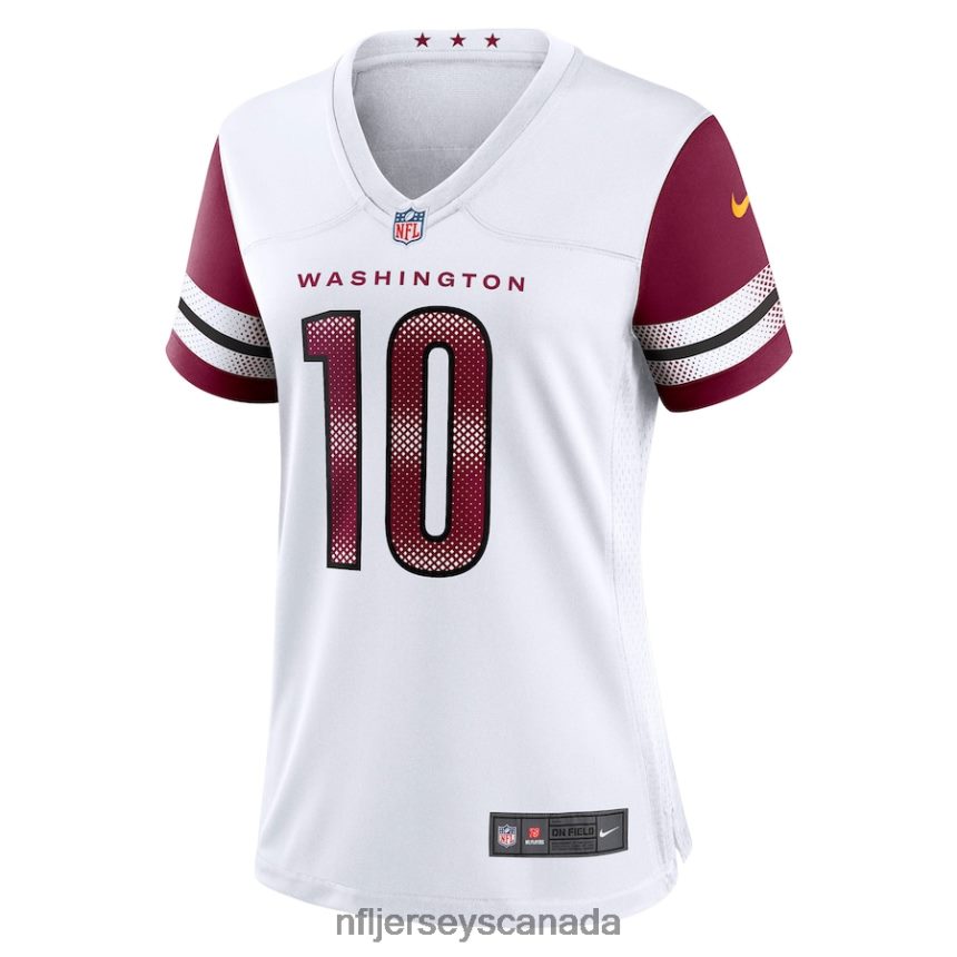 Women Washington Commanders Curtis Samuel Nike White Away Game Player Jersey Clothing NFL TBXFR65652