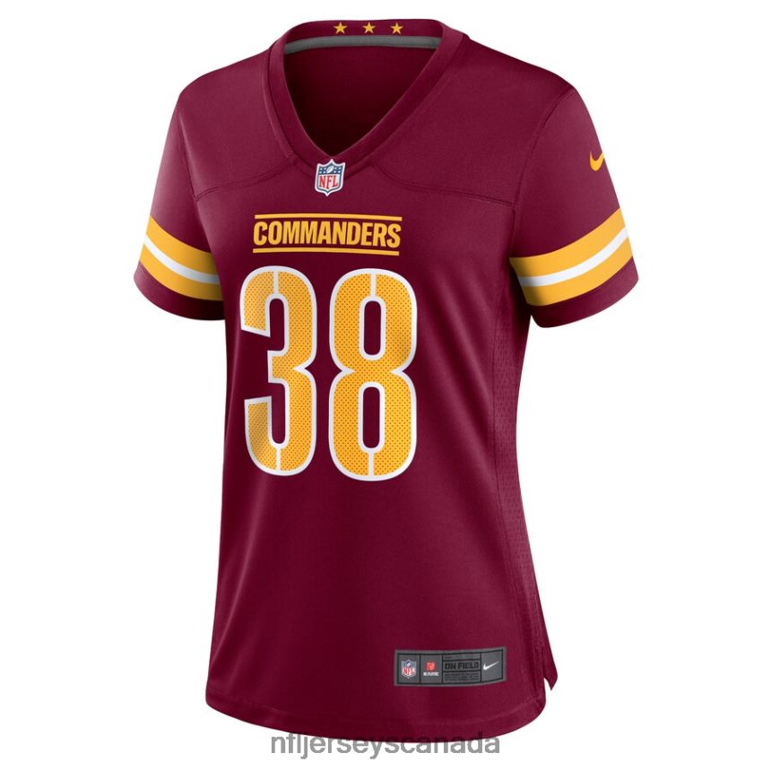 Women Washington Commanders DaMarcus Fields Nike Burgundy Home Game Player Jersey Clothing NFL TBXFR66196