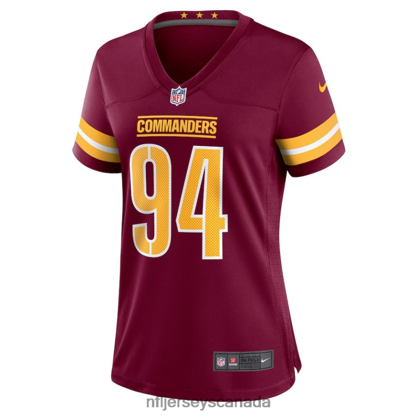 Women Washington Commanders Daron Payne Nike Burgundy Player Game Jersey Clothing NFL TBXFR65417