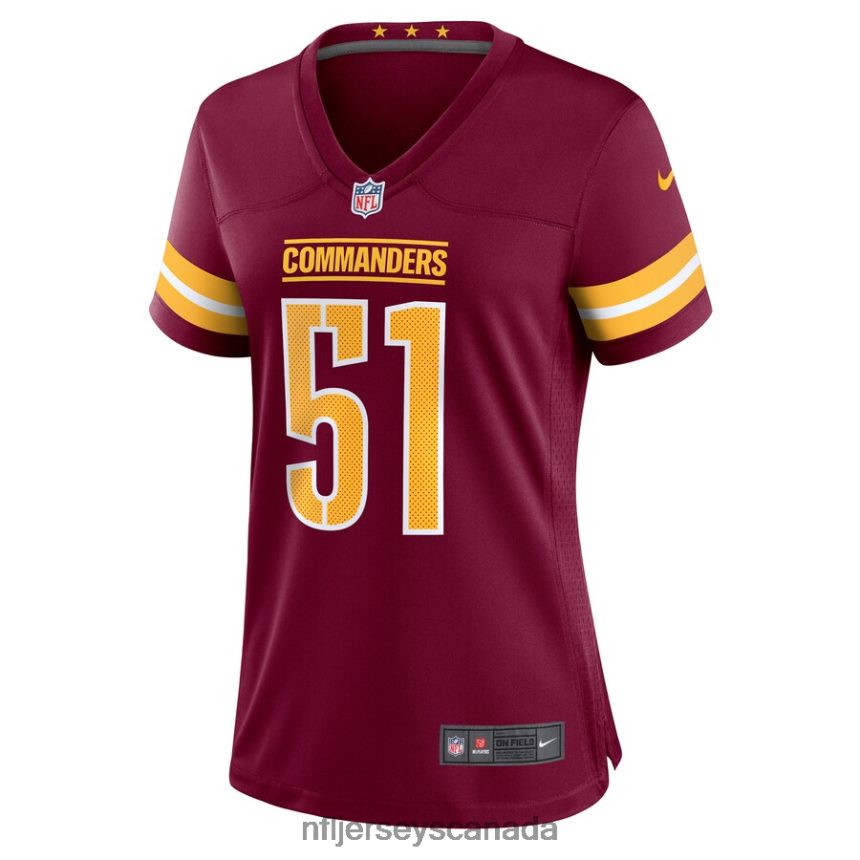 Women Washington Commanders David Mayo Nike Burgundy Game Player Jersey Clothing NFL TBXFR65806