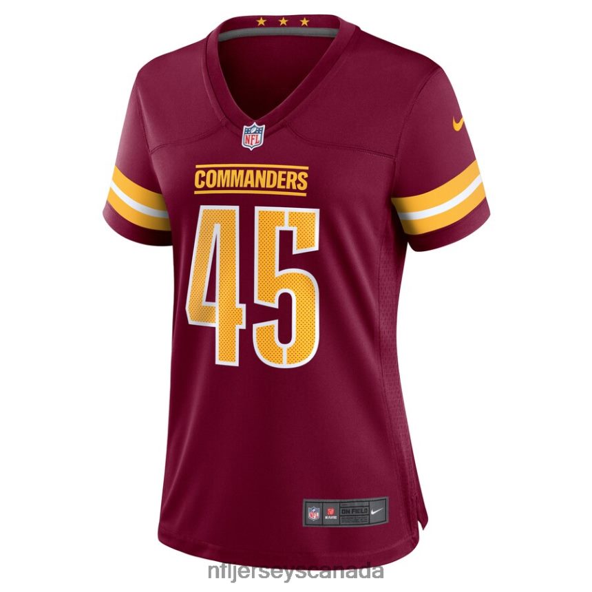 Women Washington Commanders De\Jon Harris Nike Burgundy Game Player Jersey Clothing NFL TBXFR66615
