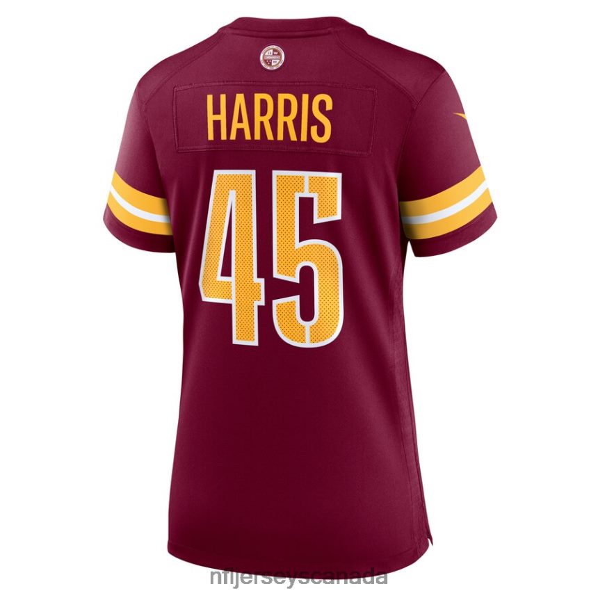Women Washington Commanders De\Jon Harris Nike Burgundy Game Player Jersey Clothing NFL TBXFR66615
