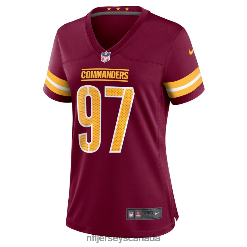 Women Washington Commanders Efe Obada Nike Burgundy Game Jersey Clothing NFL TBXFR66747