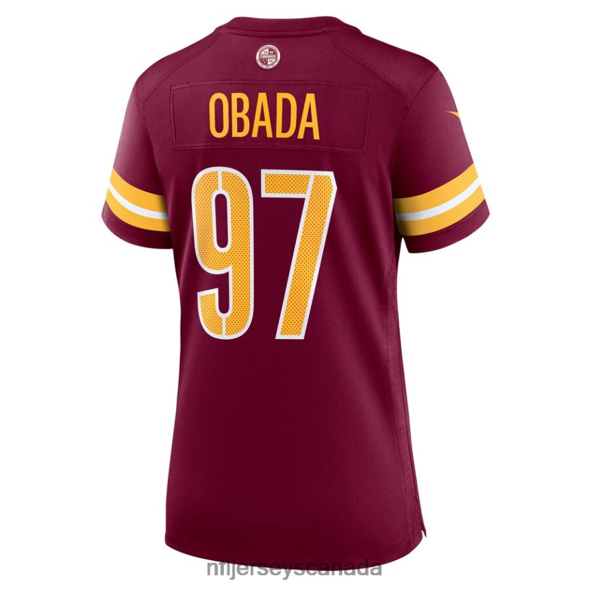 Women Washington Commanders Efe Obada Nike Burgundy Game Jersey Clothing NFL TBXFR66747