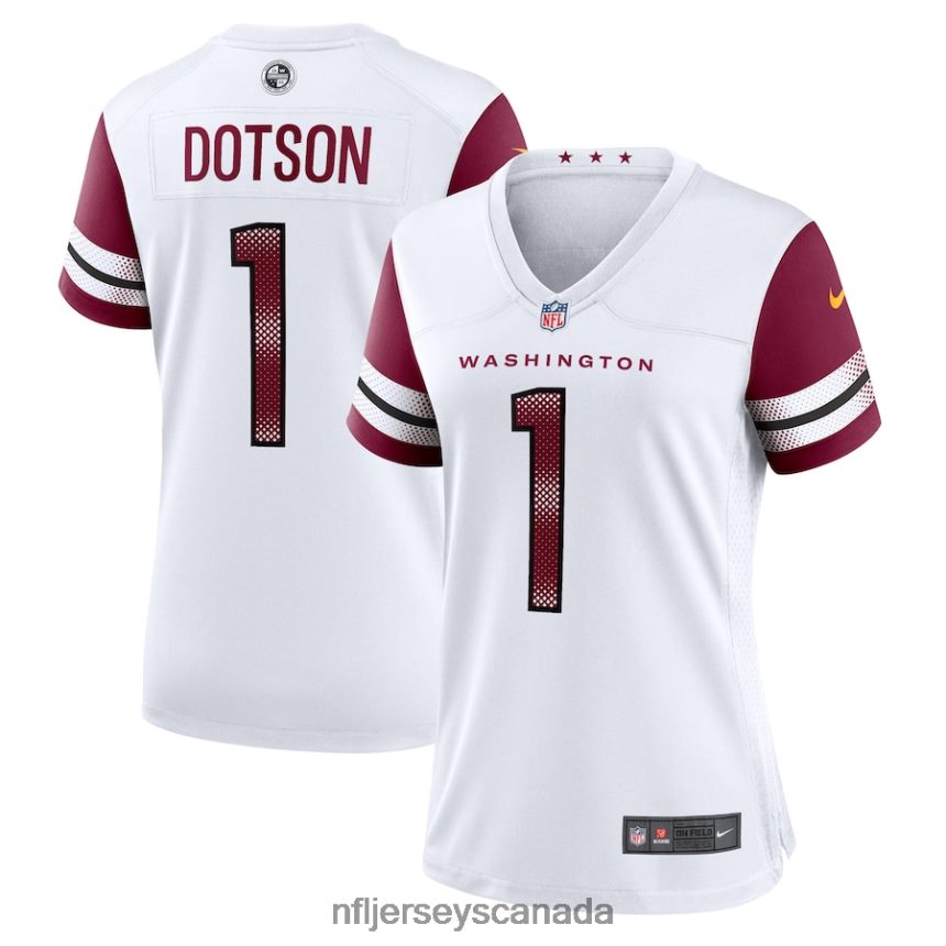 Women Washington Commanders Jahan Dotson Nike White Game Player Jersey Clothing NFL TBXFR65951