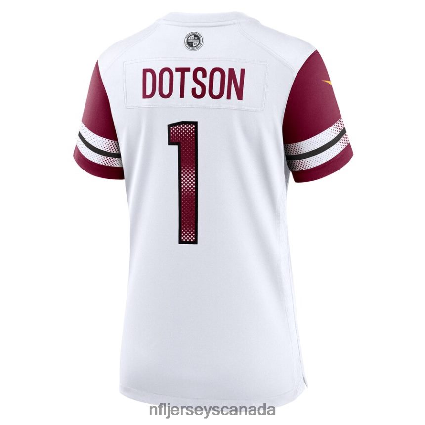 Women Washington Commanders Jahan Dotson Nike White Game Player Jersey Clothing NFL TBXFR65951