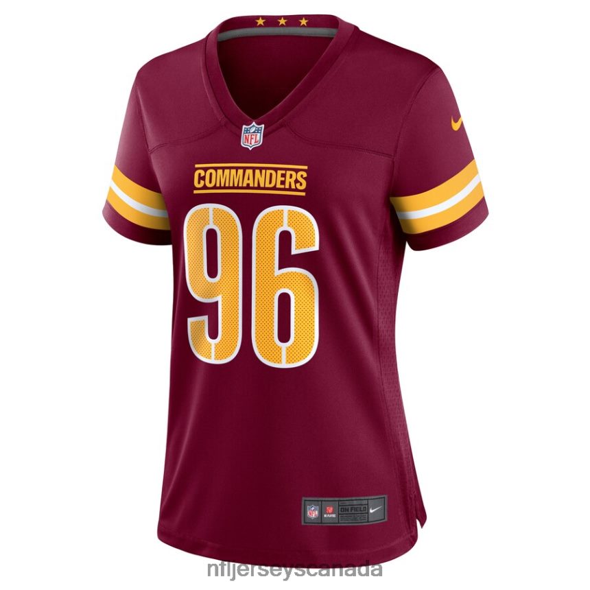 Women Washington Commanders James Smith-Williams Nike Burgundy Game Player Jersey Clothing NFL TBXFR65876