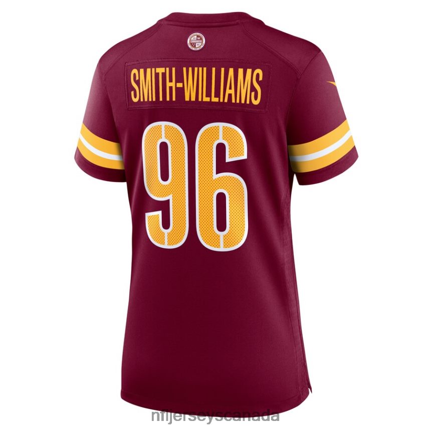 Women Washington Commanders James Smith-Williams Nike Burgundy Game Player Jersey Clothing NFL TBXFR65876