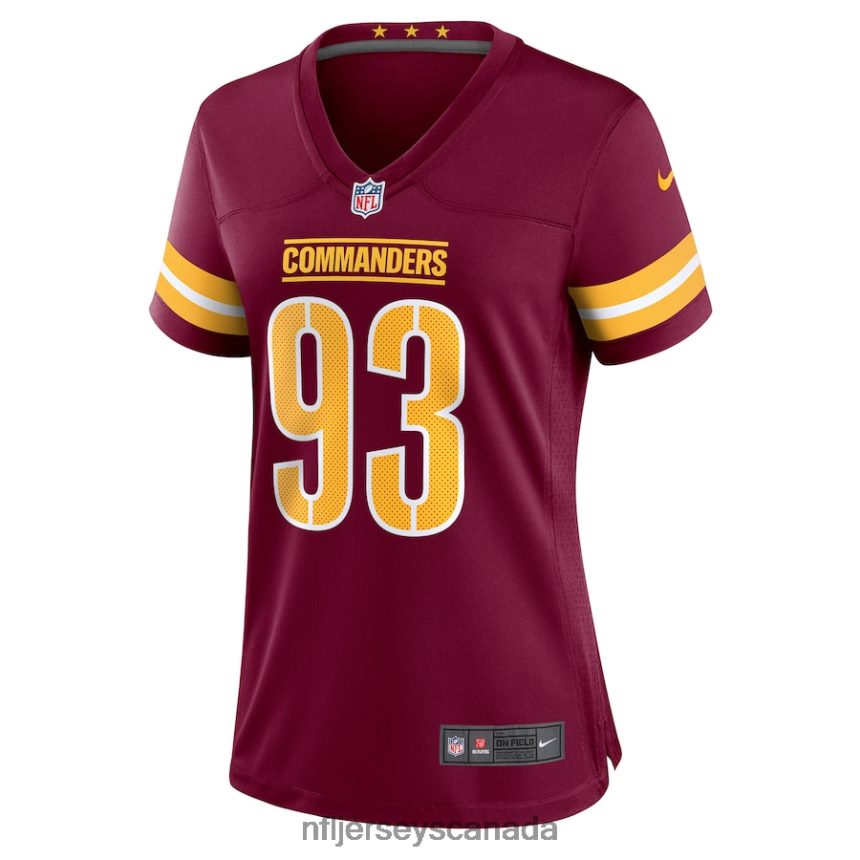 Women Washington Commanders Jonathan Allen Nike Burgundy Player Game Jersey Clothing NFL TBXFR64694
