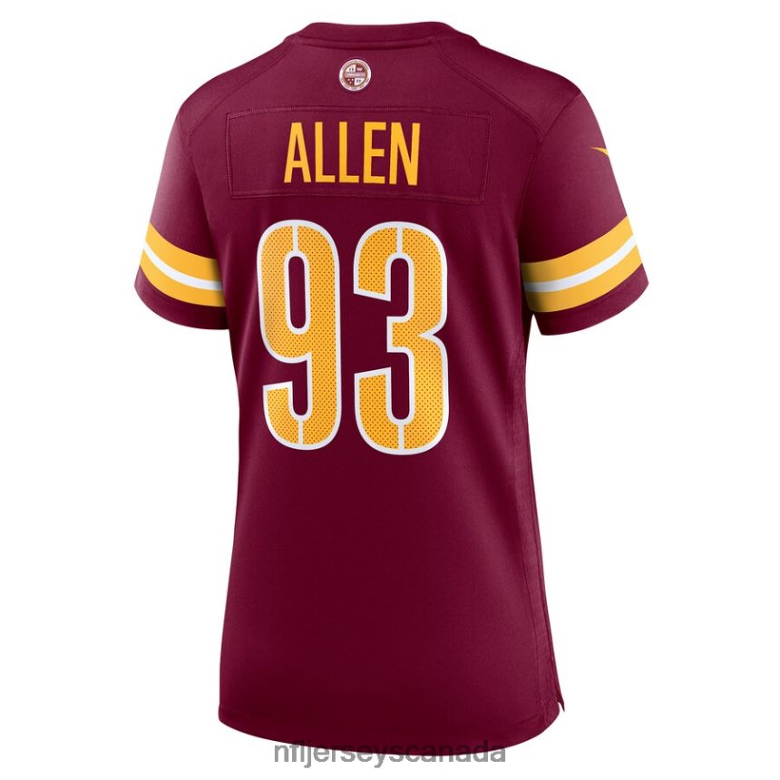 Women Washington Commanders Jonathan Allen Nike Burgundy Player Game Jersey Clothing NFL TBXFR64694