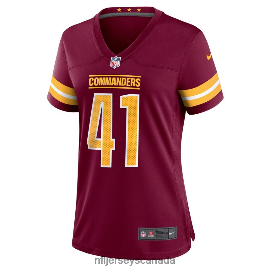 Women Washington Commanders Jonathan Williams Nike Burgundy Game Jersey Clothing NFL TBXFR66886