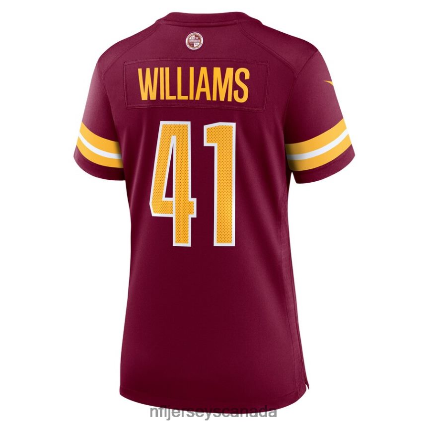 Women Washington Commanders Jonathan Williams Nike Burgundy Game Jersey Clothing NFL TBXFR66886