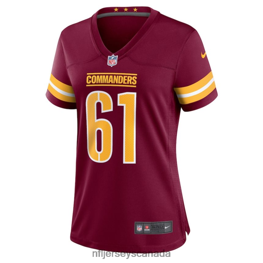 Women Washington Commanders Keaton Sutherland Nike Burgundy Home Game Player Jersey Clothing NFL TBXFR65628