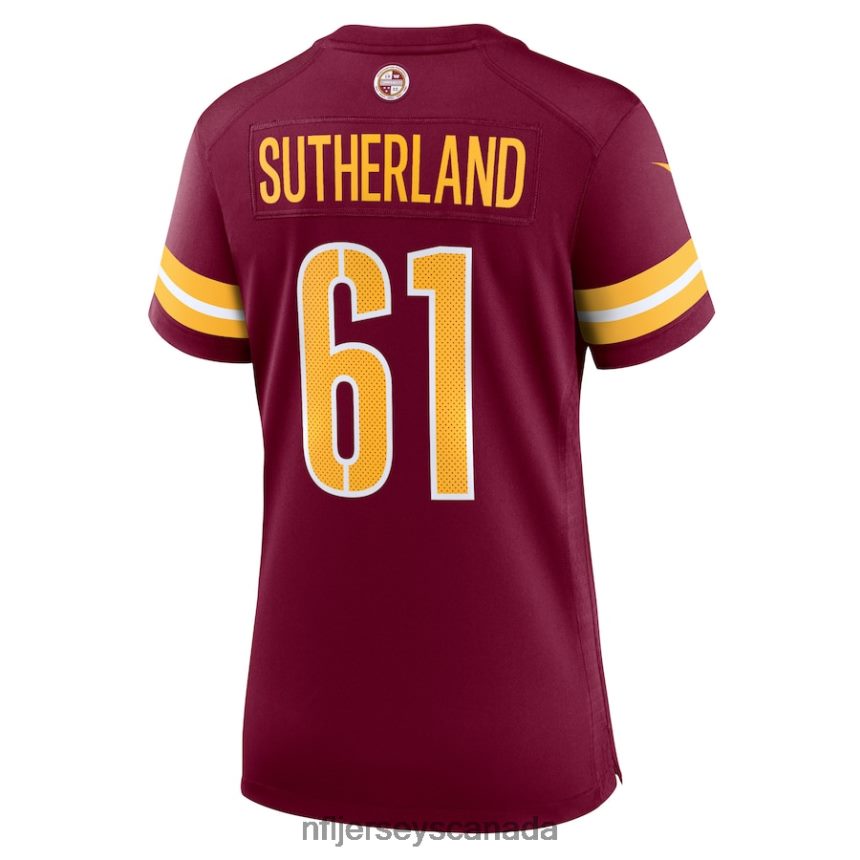 Women Washington Commanders Keaton Sutherland Nike Burgundy Home Game Player Jersey Clothing NFL TBXFR65628