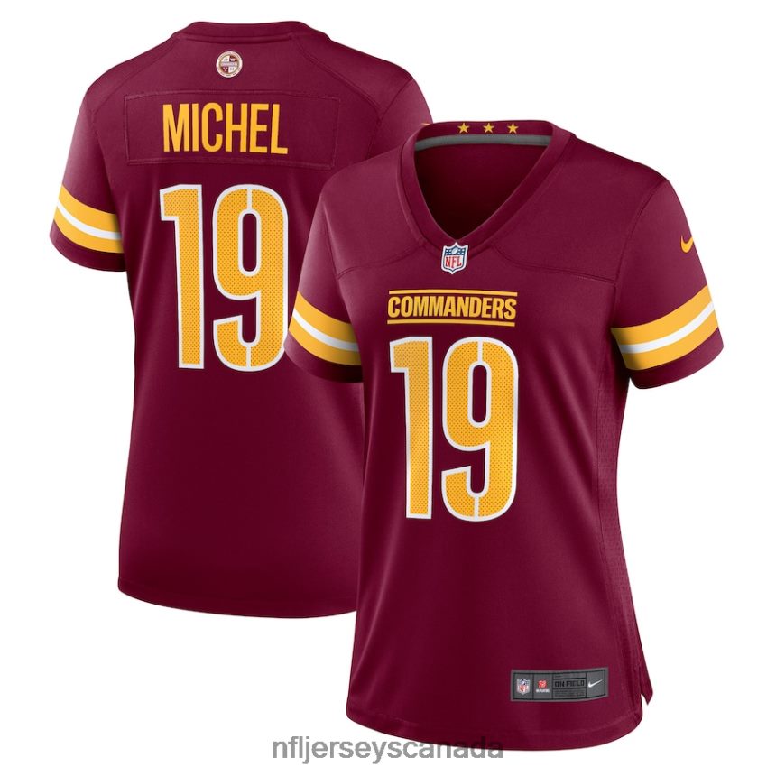 Women Washington Commanders Marken Michel Nike Burgundy Game Jersey Clothing NFL TBXFR66974