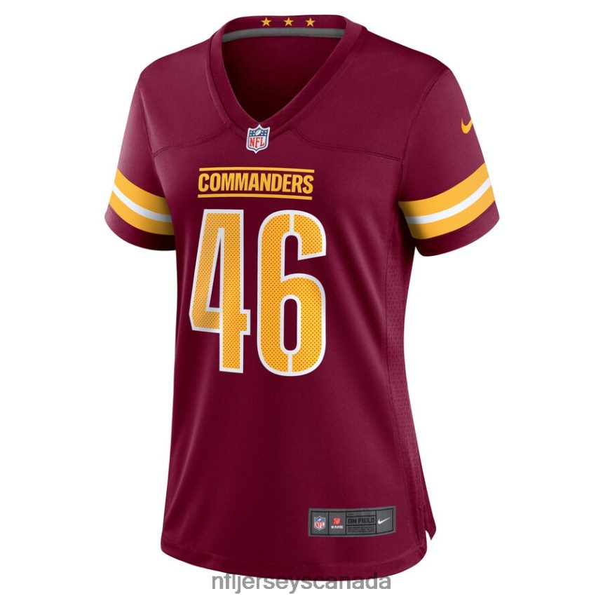Women Washington Commanders Milo Eifler Nike Burgundy Game Player Jersey Clothing NFL TBXFR65974