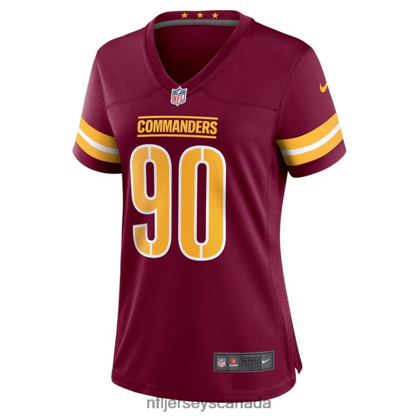 Women Washington Commanders Montez Sweat Nike Burgundy Player Game Jersey Clothing NFL TBXFR66442