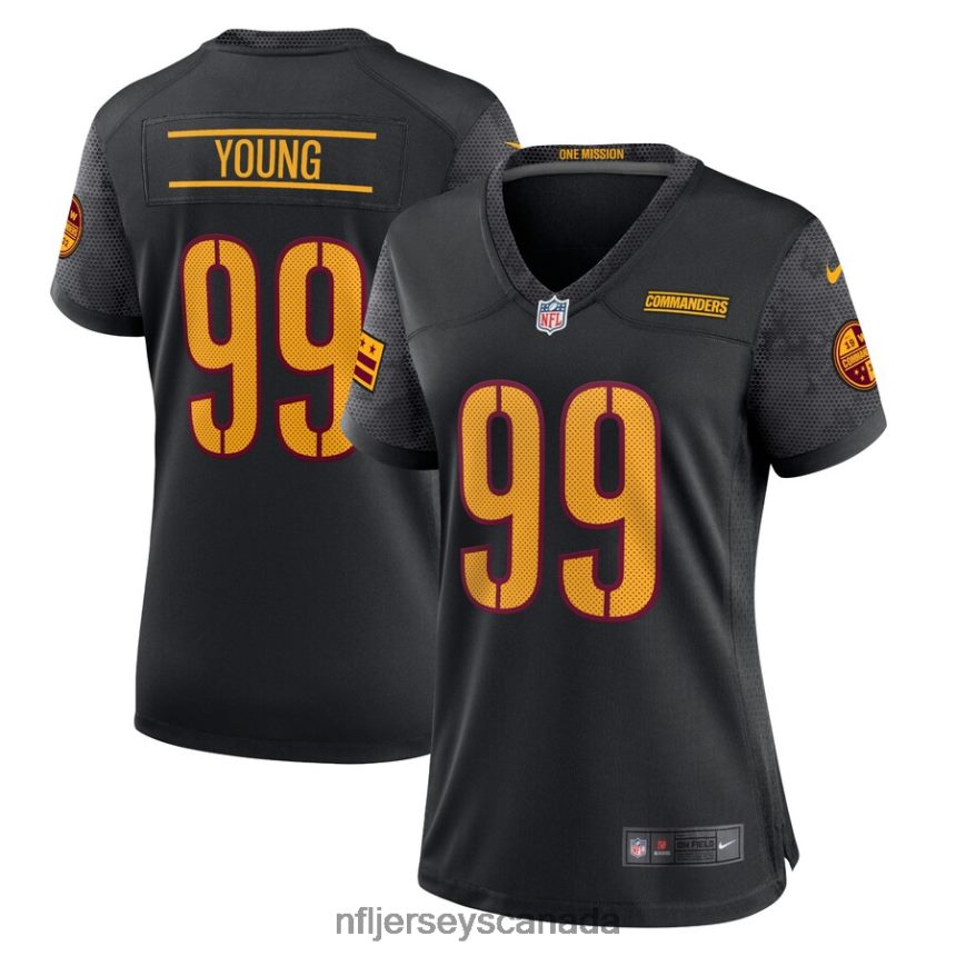 Women Washington Commanders Nike Black Alternate Game Player Jersey Clothing NFL TBXFR64709