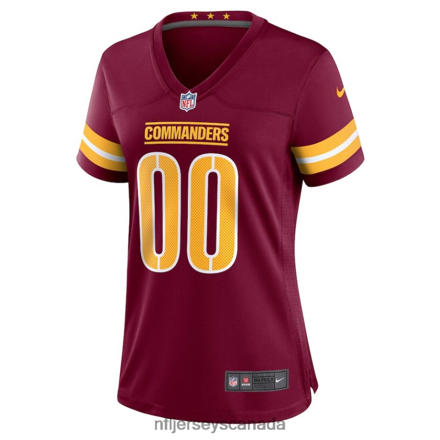 Women Washington Commanders Nike Burgundy Game Custom Player Jersey Clothing NFL TBXFR61661