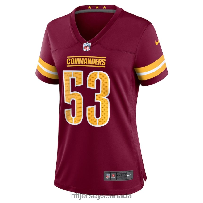 Women Washington Commanders Trai Turner Nike Burgundy Player Game Jersey Clothing NFL TBXFR65644