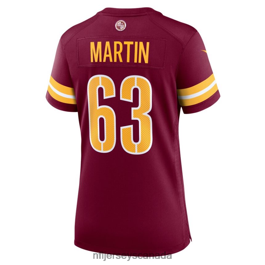 Women Washington Commanders Wes Martin Nike Burgundy Game Player Jersey Clothing NFL TBXFR66218