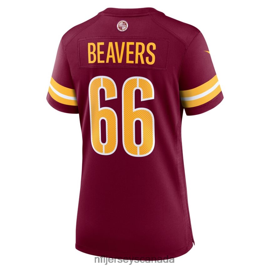 Women Washington Commanders Willie Beavers Nike Burgundy Game Player Jersey Clothing NFL TBXFR65772