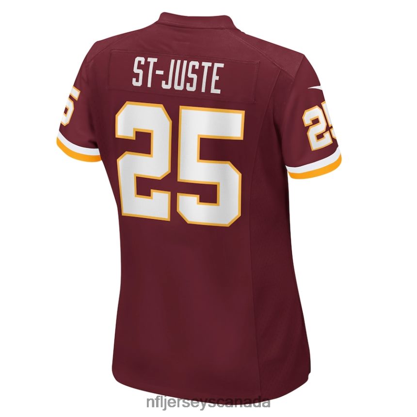 Women Washington Football Team Benjamin St-Juste Nike Burgundy Game Jersey Clothing NFL TBXFR66465