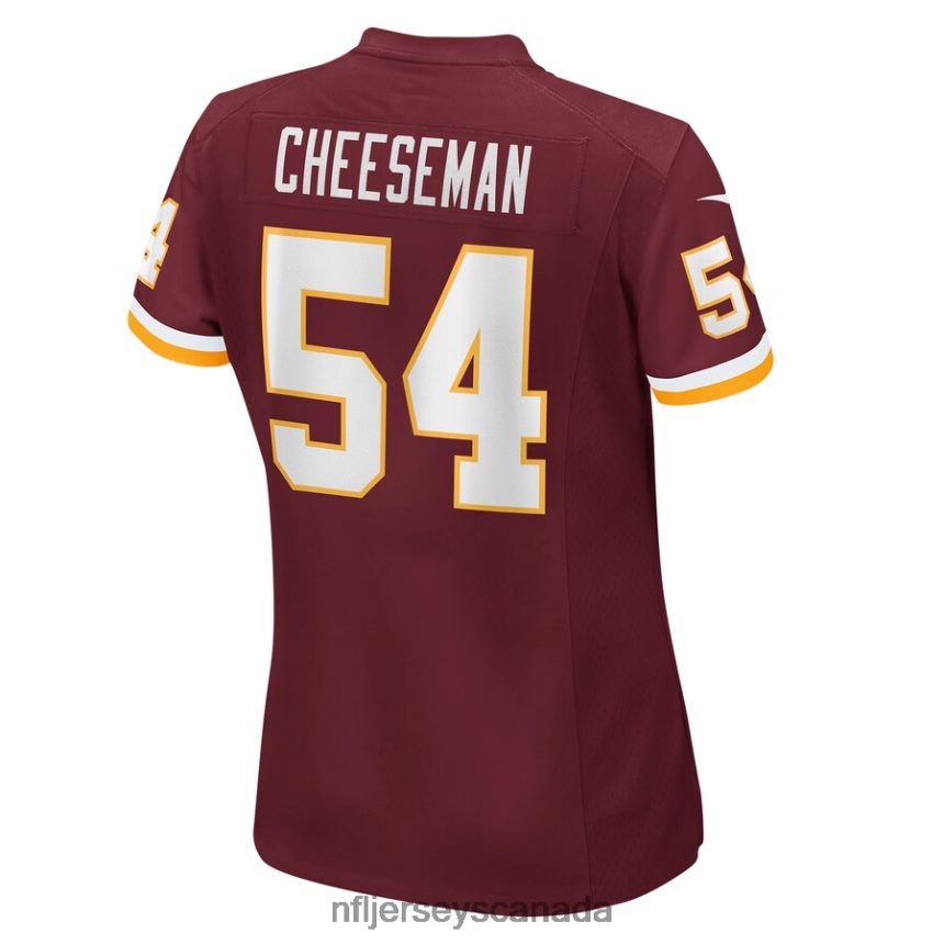 Women Washington Football Team Camaron Cheeseman Nike Burgundy Game Jersey Clothing NFL TBXFR66726