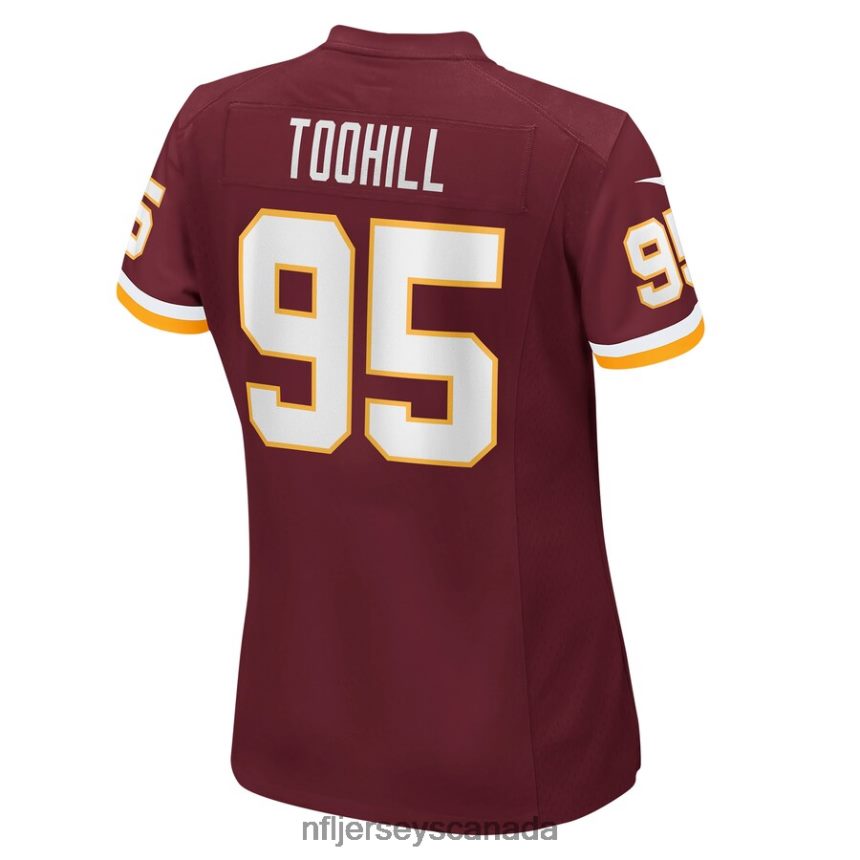Women Washington Football Team Casey Toohill Nike Burgundy Game Jersey Clothing NFL TBXFR65942