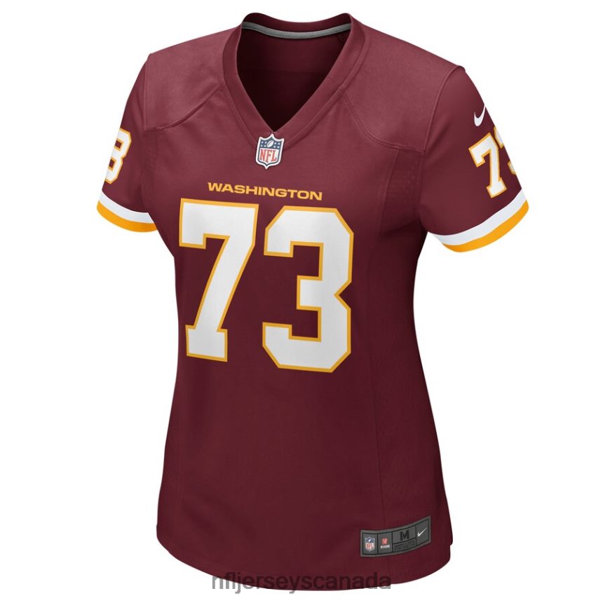 Women Washington Football Team Chase Roullier Nike Burgundy Game Player Jersey Clothing NFL TBXFR66878