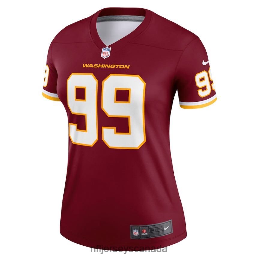 Women Washington Football Team Chase Young Nike Burgundy Legend Jersey Clothing NFL TBXFR61608