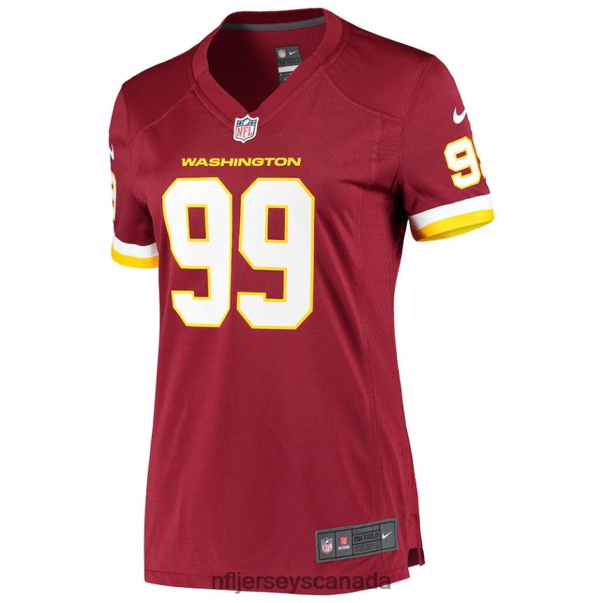 Women Washington Football Team Chase Young Nike Burgundy Player Game Jersey Clothing NFL TBXFR63185