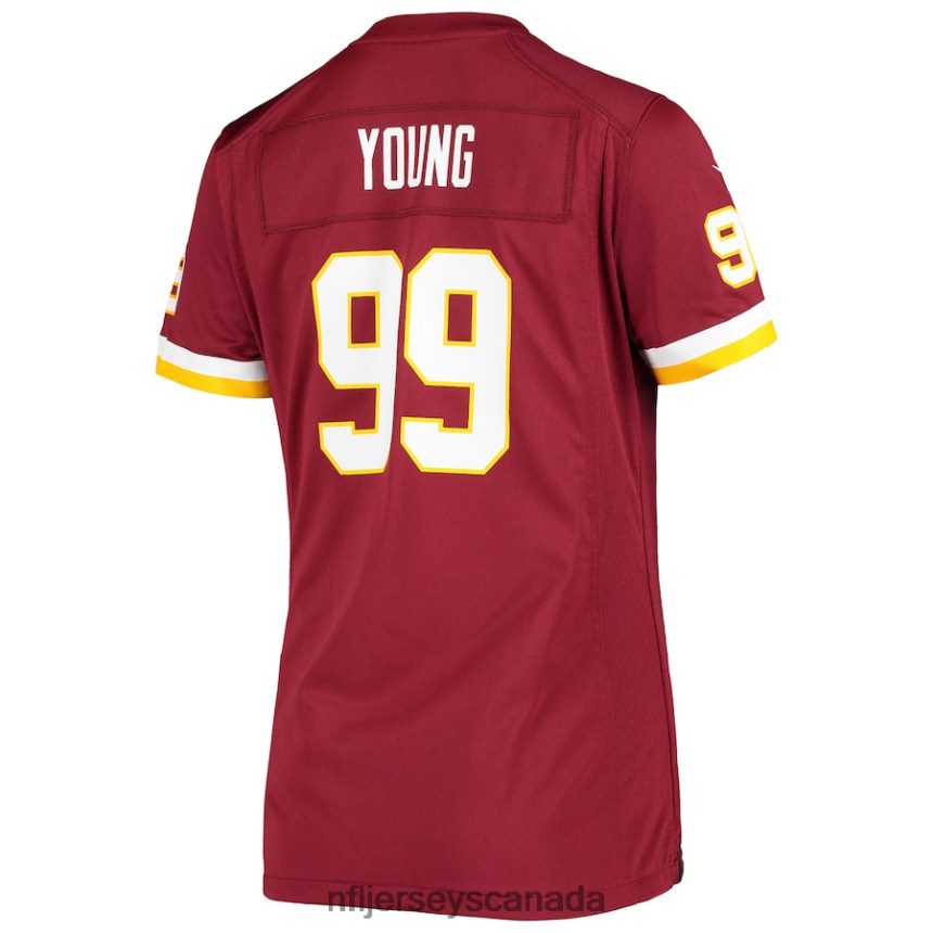 Women Washington Football Team Chase Young Nike Burgundy Player Game Jersey Clothing NFL TBXFR63185