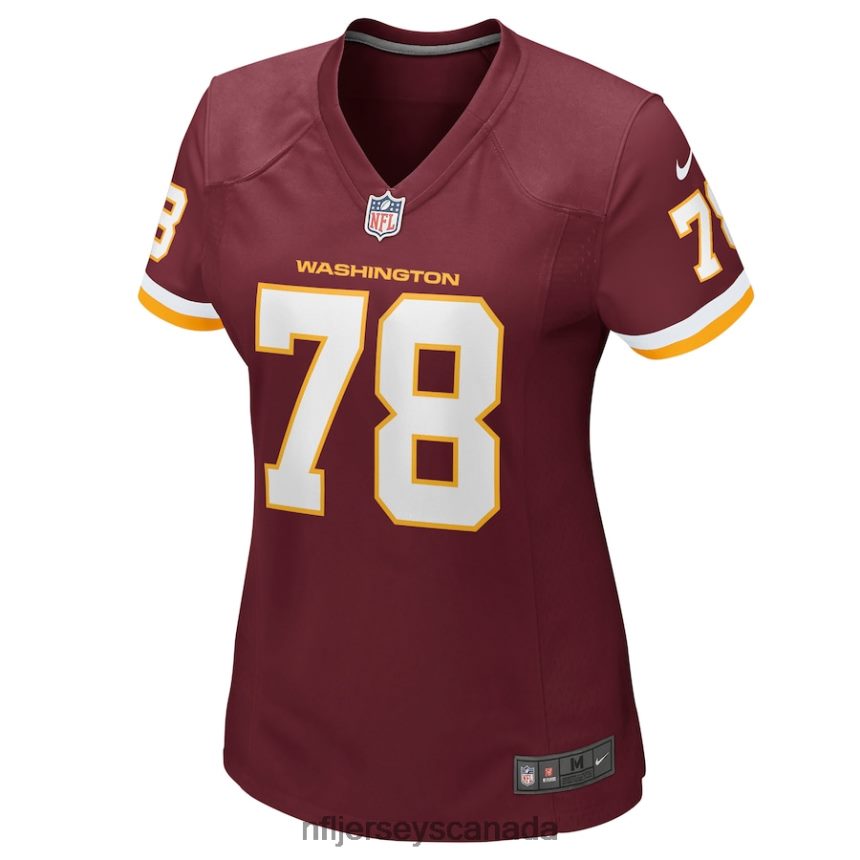 Women Washington Football Team Cornelius Lucas Nike Burgundy Game Player Jersey Clothing NFL TBXFR65898