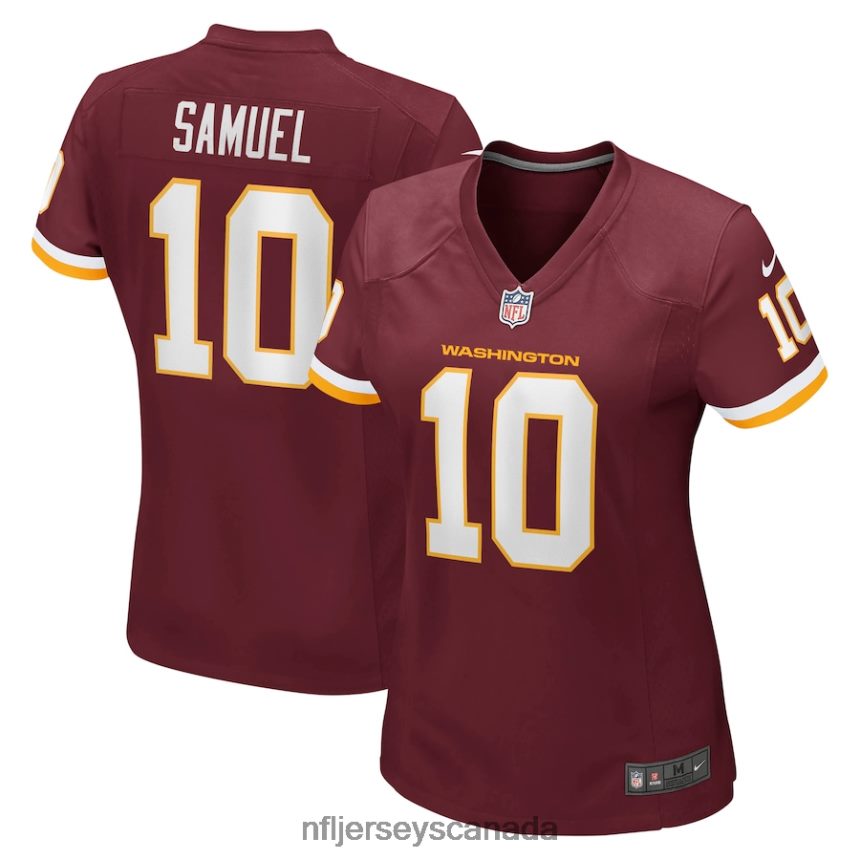 Women Washington Football Team Curtis Samuel Nike Burgundy Game Player Jersey Clothing NFL TBXFR66278