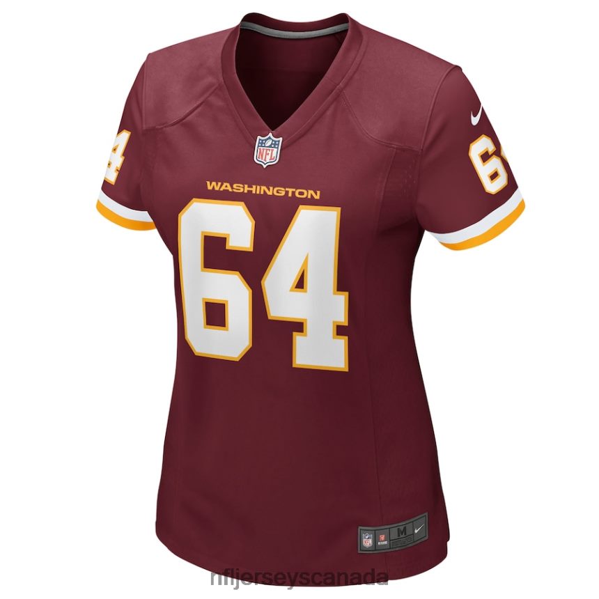 Women Washington Football Team David Bada Nike Burgundy Game Player Jersey Clothing NFL TBXFR66392