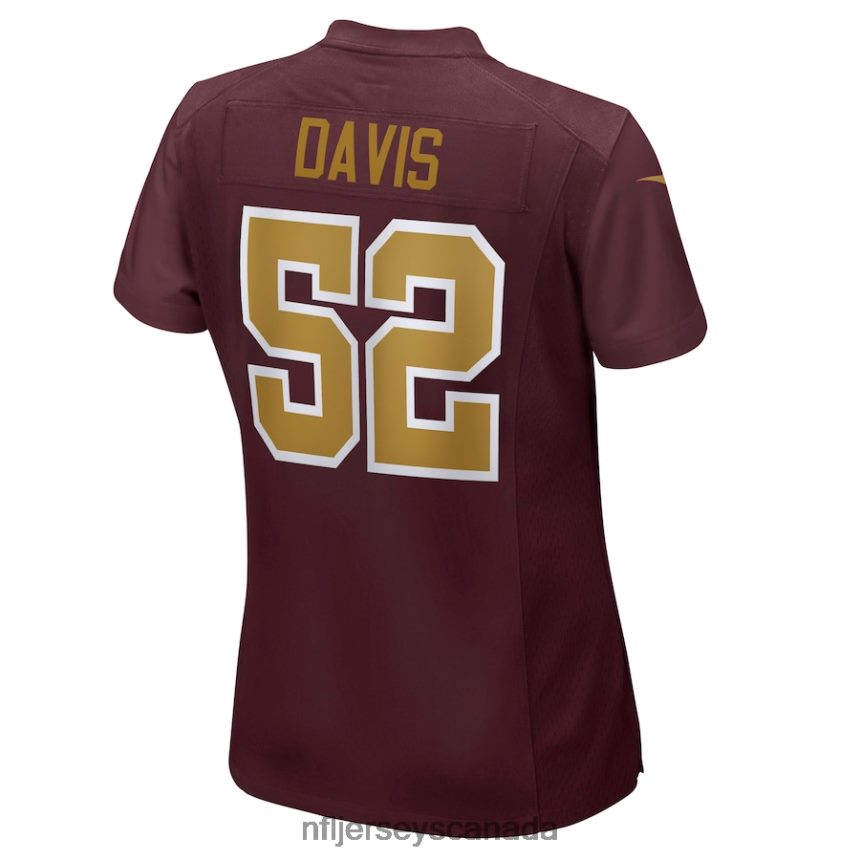 Women Washington Football Team Jamin Davis Nike Burgundy Game Jersey Clothing NFL TBXFR65866