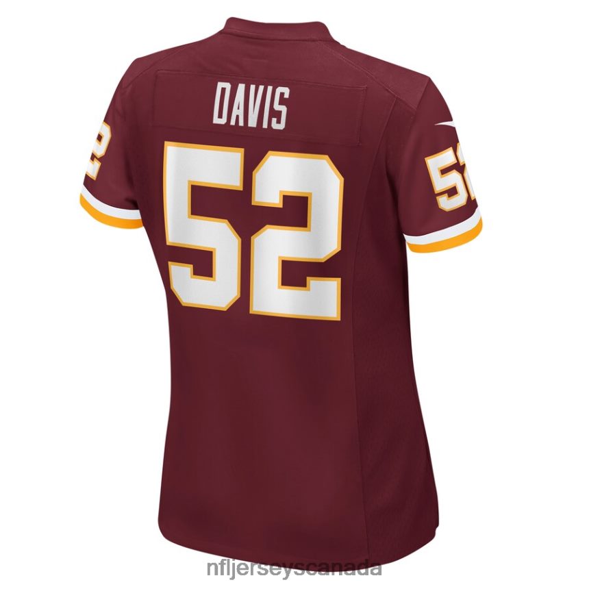Women Washington Football Team Jamin Davis Nike Burgundy Player Game Jersey Clothing NFL TBXFR66734